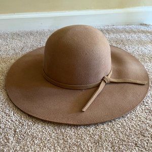 Wide Brimmed Brown Floppy Bohemian Style Hat